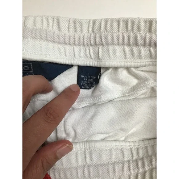 Polo Ralph Lauren Men's White England Rugby 2010‎ Logo Athletic Shorts Size L - Picture 5 of 5